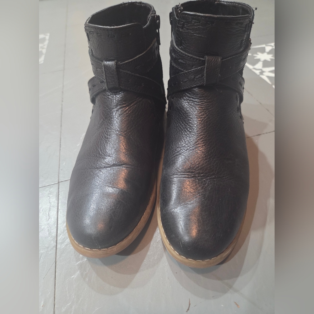 Hush Puppies Black Ankle Boots